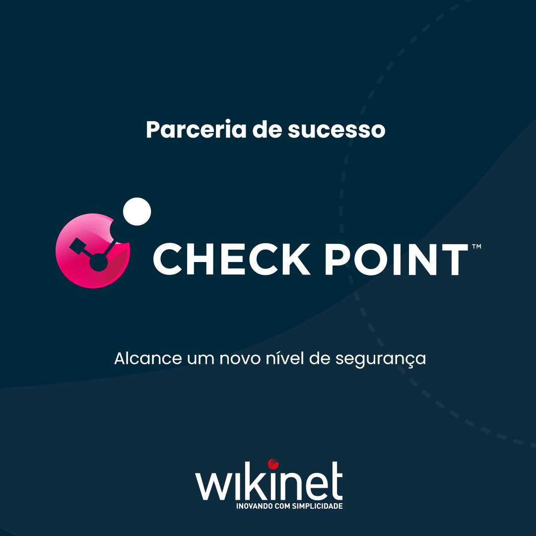 Wikinetti's tweet photo. A Check Point, multinacional focada em soluções para segurança da nuvem, nova parceira da WIKINET... Post completo em: https://t.co/bYrueUkSY9

-
#wikinet #cloudcomputing #aws #awspartners #gestaodecloud #cloud #tecnologia #ti #computacao #armazenamentoemnuvem #nuvem https://t.co/2Br2EsMBCa