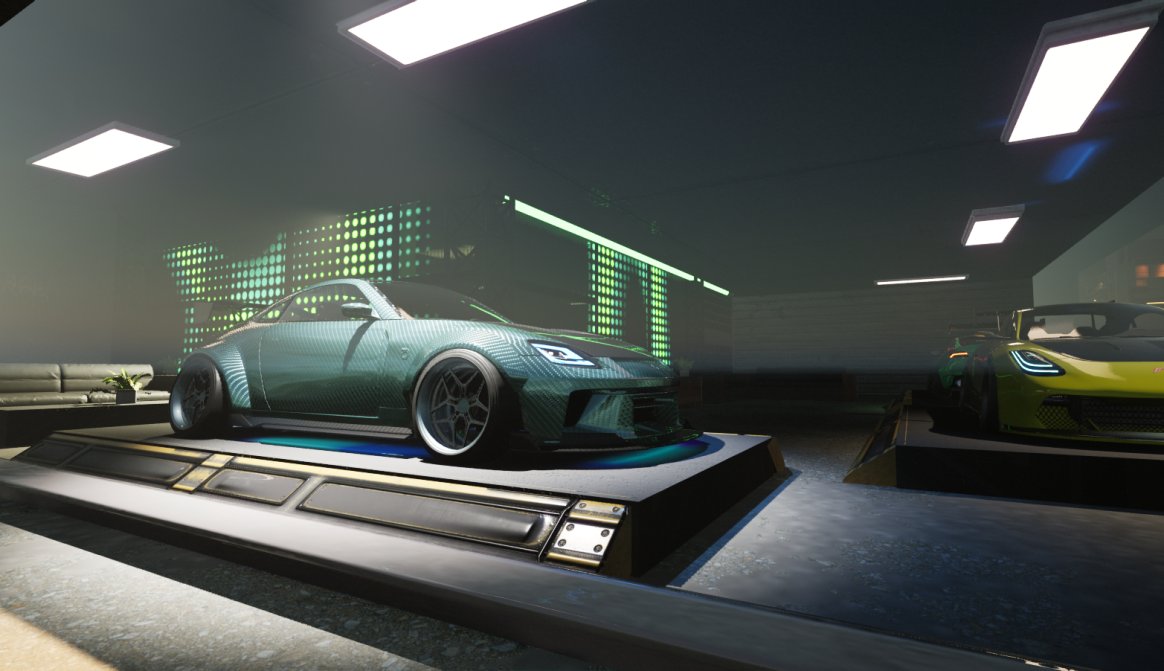 🏭🚗 New Fujita Design Center for #MaximumVelocity looks amazing! Cars through the windows give it a special vibe. More updates coming soon! #FujitaDesign #GamingThrills #MV #Racing #RacingGame