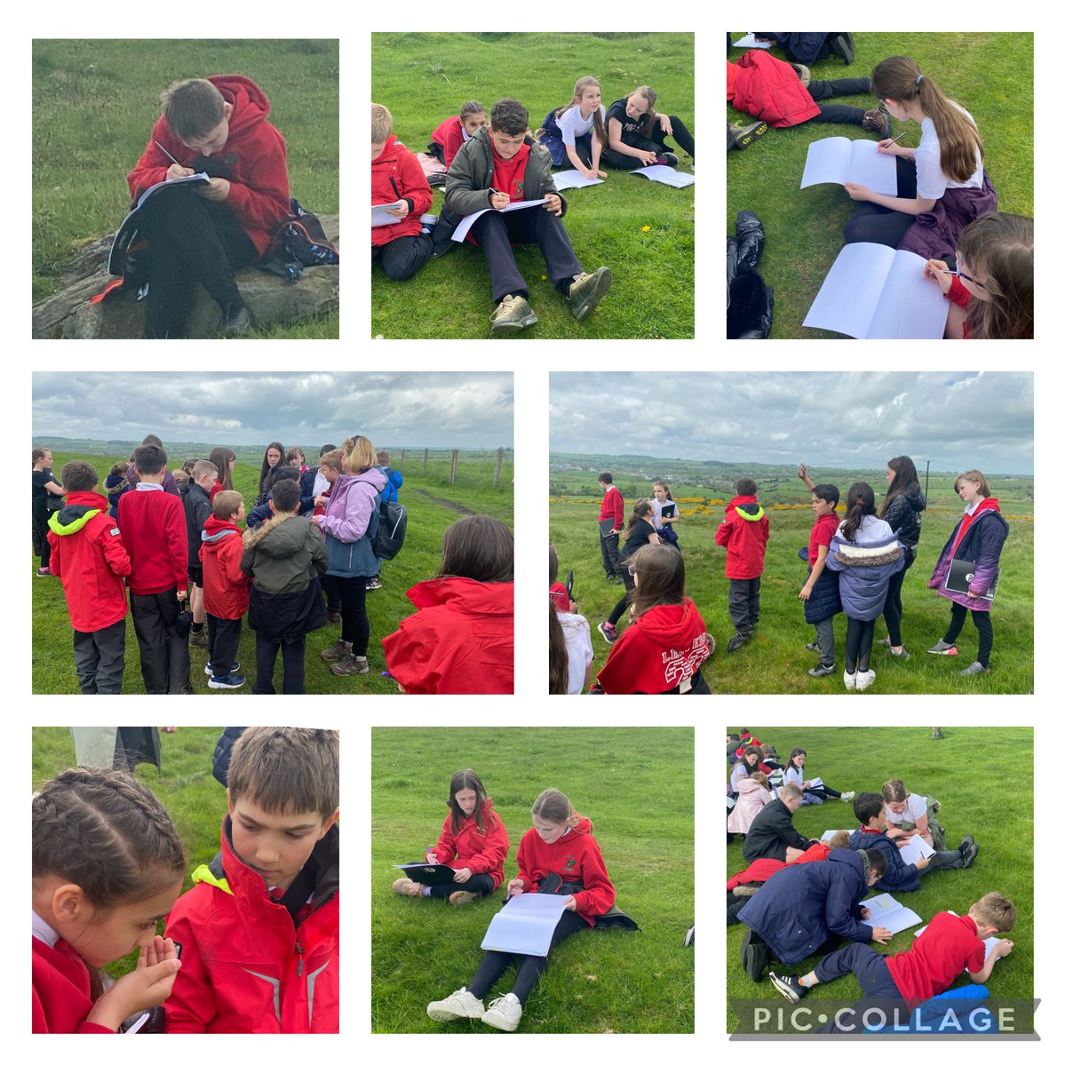 CockfieldPrima1's tweet photo. Class 4 did some local field study work on the fell today. They spent some time sketching and discussing the geography and history of our local area. They talked about mining, railways and so much more and demonstrated real knowledge and understanding and excellent behaviour. https://t.co/WgfcpGbsty