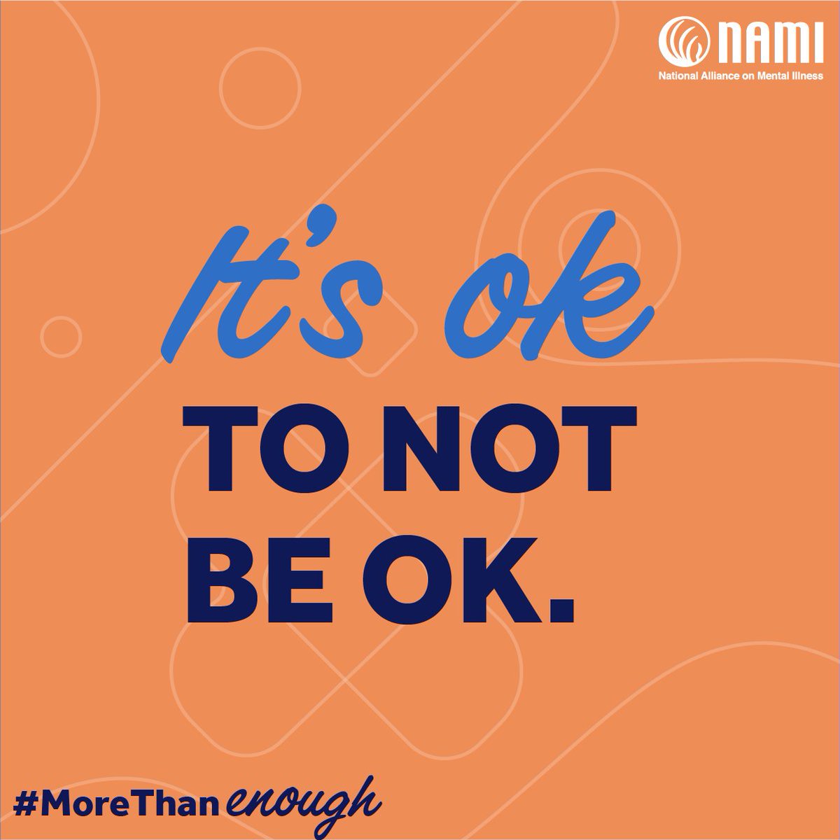 In honor of Mental Health Month, we alongside with @NAMICommunicate would like to remind each and everyone out there that it’s ok, to not be ok. And there is always hope. Talking with someone about your thoughts and feelings can save your life.