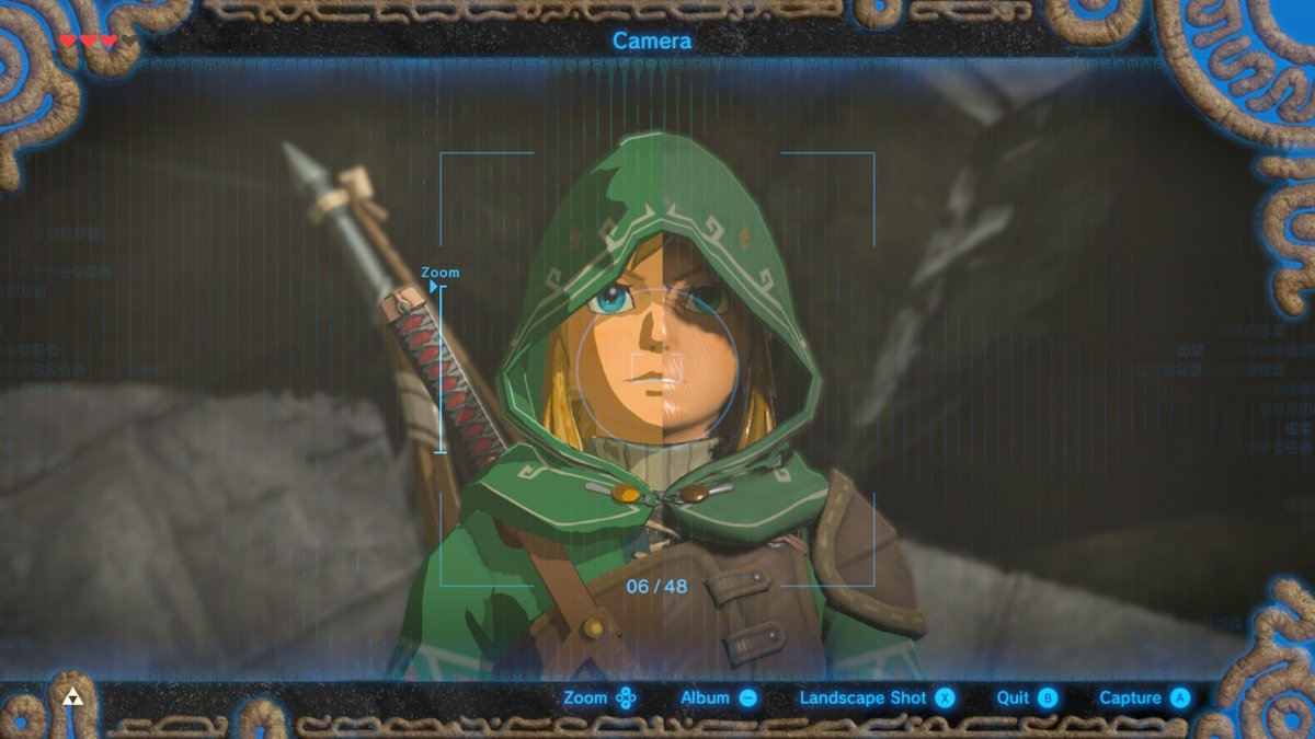 TheOikosGame's tweet photo. Cel Shading is a rendering technique used in 3D computer graphics to give a 2D look to 3D models, mimicking the style of traditional animation, cartoons or anime. 

A glitch in #ZeldaBreathoftheWild lets us compare the style with and without Cel Shading!

#GameDesign #GameArt https://t.co/QJ3IPsL6I1