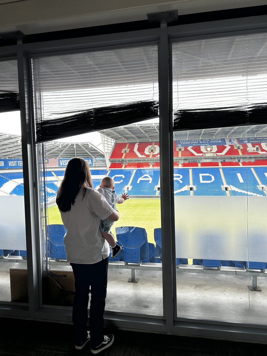 Mr Javaheri &amp; I had a lovely afternoon with the Y11 prom committee at <a href="/CardiffCityStad/">Cardiff City Stadium</a>! So excited to see their visions come to life on the 7th of July 🤍🩵. 

They also had extra help from their littlest member 👀

#49daystogo 🕺🏻
#ClassOf2023 ✨
<a href="/willowshigh/">WillowsHighCardiff</a> 🌟