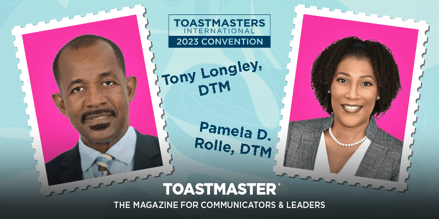Toastmasters: There isn’t a better pair to chair the 2023 International Convention than Bahamas-loving duo Anthony “Tony” Longley and Pamela D. Rolle. Learn more in our Toastmaster article featuring the pair!
bit.ly/TI_BahamaCocha… 
#TIGoesBahamas  #btm…