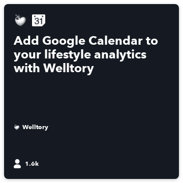 RealMothers1's tweet photo. Recommended Recipe by Welltory: Add Google Calendar to your lifestyle analytics with Welltory https://t.co/JPE5VWANRb https://t.co/KMELlW4YWg