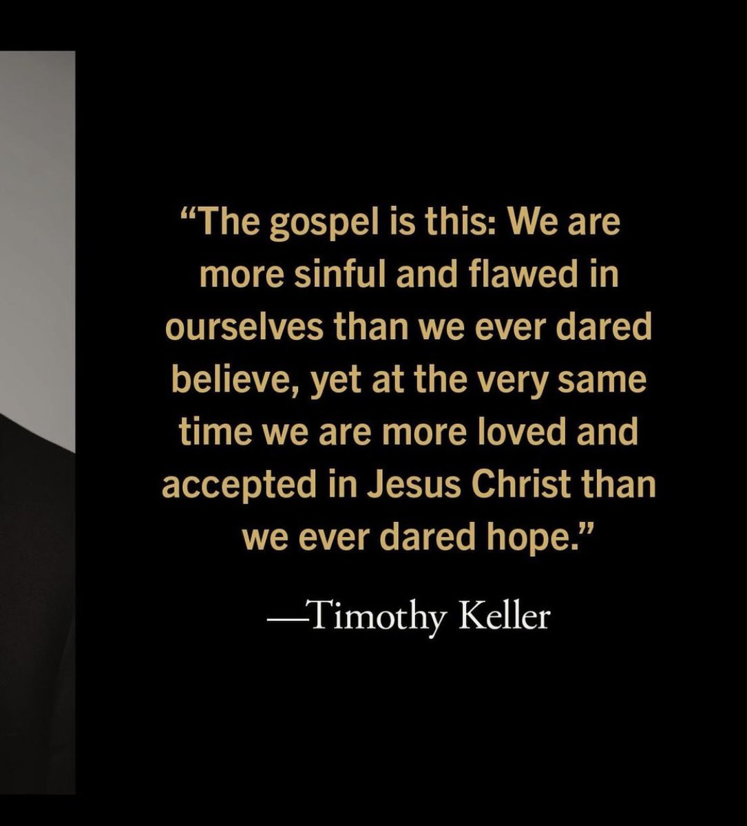 Thank you Tim Keller 🕊️ 🙌🏼 
1950-2023 

#TimothyKeller #Gospel