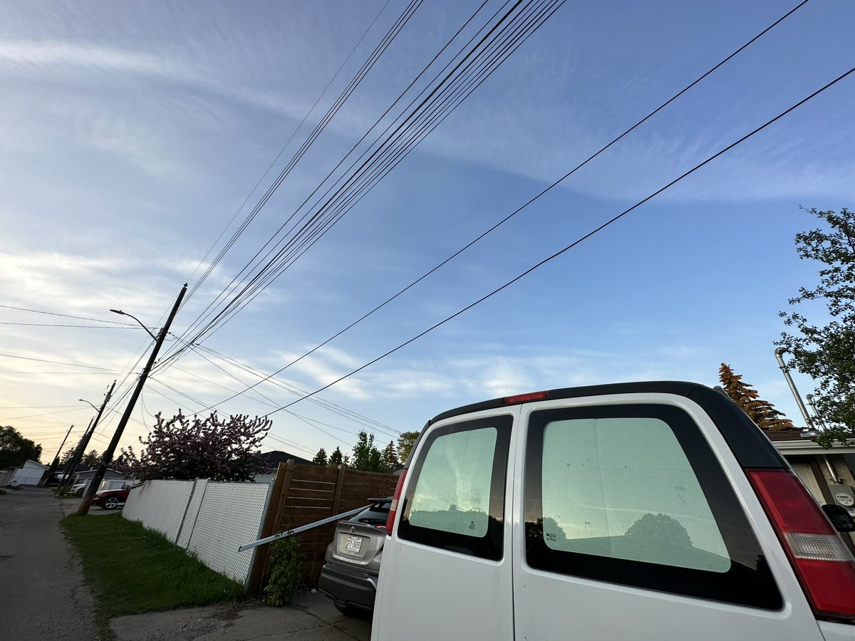 SlightlyAlexis's tweet photo. @TELUSsupport the communication lines behind my house have fallen quite low that they’re almost touching the taller vehicles. Could you inform me of who to reach out to? https://t.co/SV6VCpJyaK