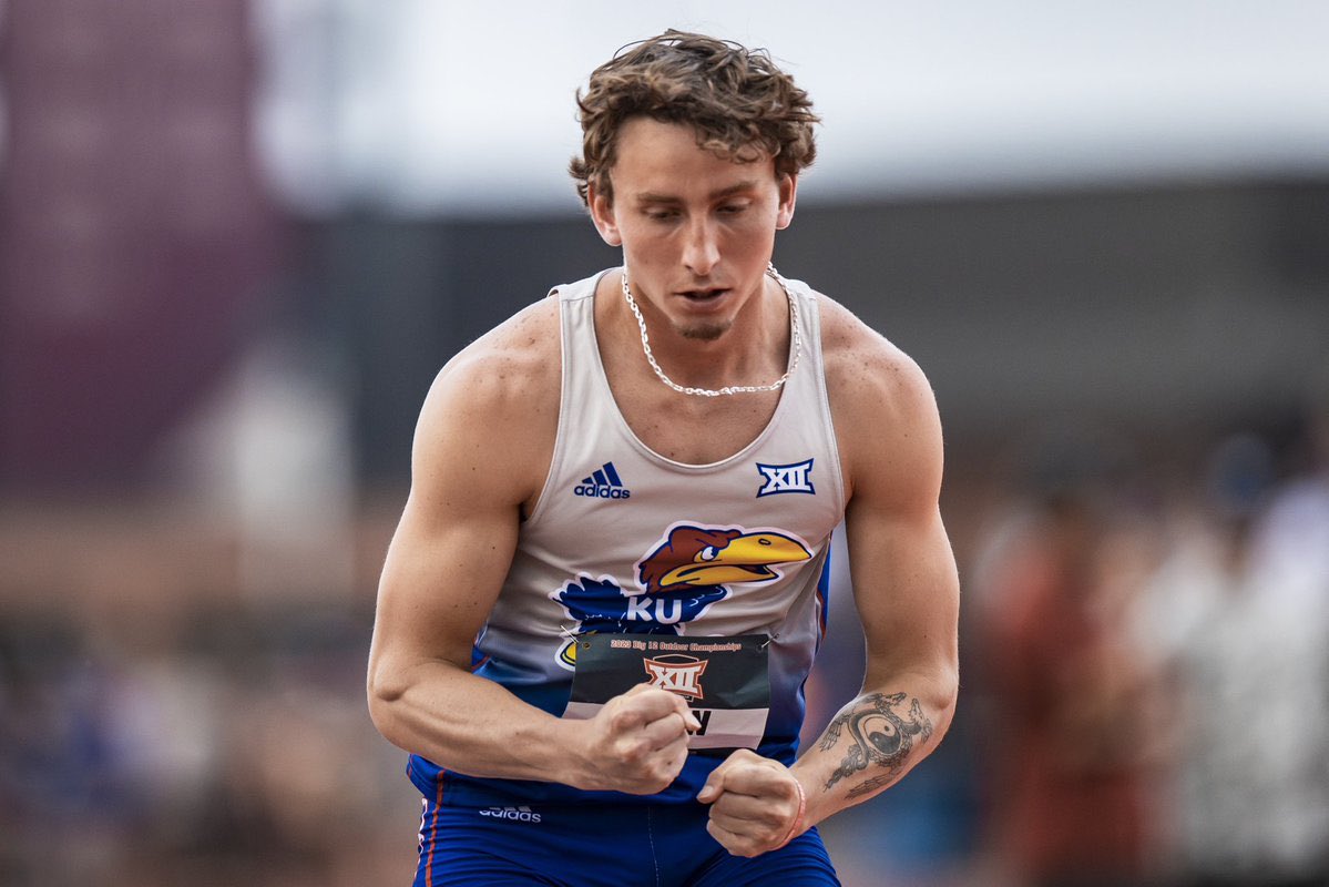 Just a year ago, Andover’s Tayton Klein (<a href="/TaytonKlein1/">Tayton Klein</a>) won 5A state titles in the 110 hurdles, 300 hurdles, LJ, and took 3rd in the 100M.

Now, the true freshman at KU has qualified for the NCAA D1 Outdoor Track and Field National Championships in his first collegiate decathlon.
