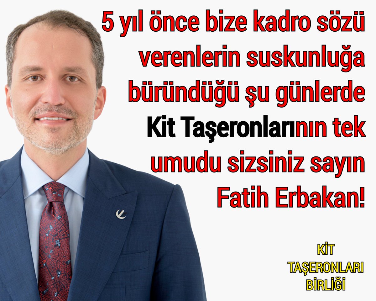 Bir Kul🇹🇷 (@esmerned) on Twitter photo Taşerona KadroGelmeli
Tek umudumuz sizsiniz sayın @ErbakanFatih
<a href="/rprefahpartisi/">Yeniden Refah Partisi</a>
@suatpamukcu1950
<a href="/DoganBekin/">Doğan Bekin</a>
<a href="/mehemmed19/">Mehmet Aşıla</a>
Ali Yüksel Taşerona KadroGelmeli
Tek umudumuz sizsiniz sayın @ErbakanFatih
<a href="/rprefahpartisi/">Yeniden Refah Partisi</a>
@suatpamukcu1950
<a href="/DoganBekin/">Doğan Bekin</a>
<a href="/mehemmed19/">Mehmet Aşıla</a>
Ali Yüksel
