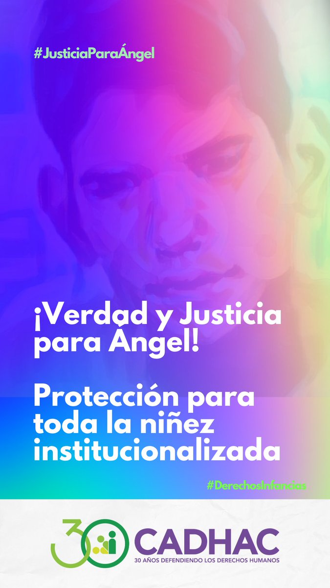 📢 #JusticiaParaÁngel: Un niño que vivió 10 años bajo la custodia del estado,  hasta su homicidio

Frente a los recientes avances del caso, exigimos memoria, verdad, justicia y protección para toda la niñez institucionalizada

Lea el último #Comunicado👇
cadhac.org/justicia-para-…