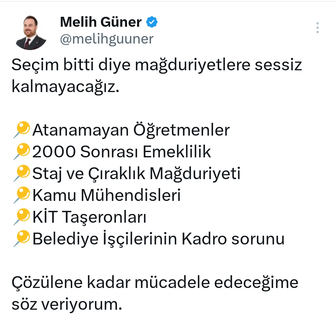 Bir Kul🇹🇷 (@esmerned) on Twitter photo Taşerona KadroGelmeli
Tek umudumuz sizsiniz sayın <a href="/ErbakanFatih/">Dr. Fatih Erbakan</a>
<a href="/rprefahpartisi/">Yeniden Refah Partisi</a>
@suatpamukcu1950
<a href="/DoganBekin/">Doğan Bekin</a>
<a href="/mehemmed19/">Mehmet Aşıla</a>
Ali Yüksel Taşerona KadroGelmeli
Tek umudumuz sizsiniz sayın <a href="/ErbakanFatih/">Dr. Fatih Erbakan</a>
<a href="/rprefahpartisi/">Yeniden Refah Partisi</a>
@suatpamukcu1950
<a href="/DoganBekin/">Doğan Bekin</a>
<a href="/mehemmed19/">Mehmet Aşıla</a>
Ali Yüksel