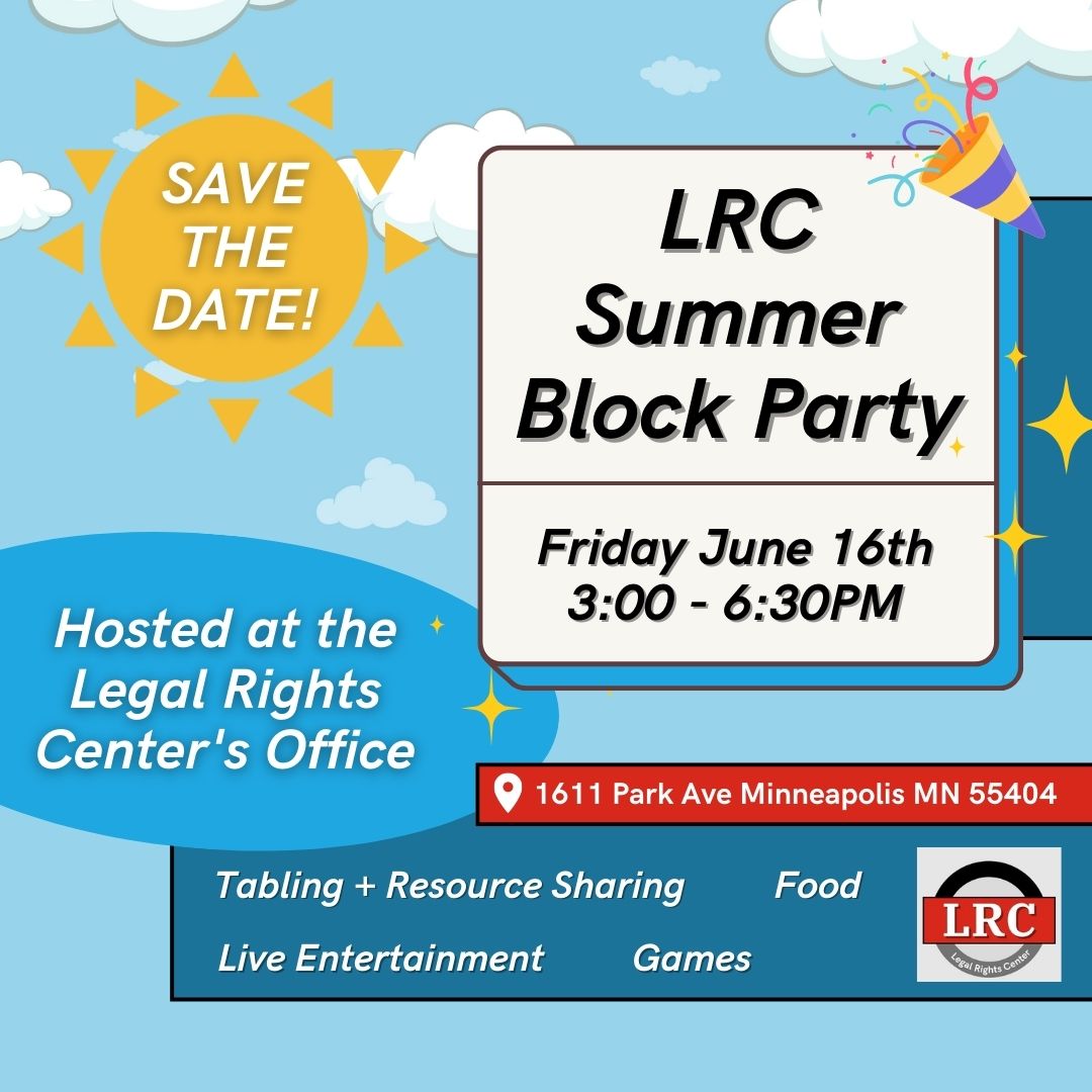SAVE THE DATE! We're hosting a summer block party on Friday, June 16th from 3:00 - 6:30PM ☀️🎉

Drop by our office (1611 Park Ave) for resource sharing, free food, live entertainment, games, and time together in community. All are welcome!