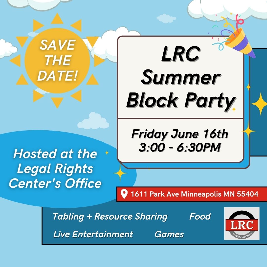 SAVE THE DATE! We're hosting a summer block party on Friday, June 16th from 3:00 - 6:30PM ☀️🎉 Drop by our office (1611 Park Ave) for resource sharing, free food, live entertainment, games, and time together in community. All are welcome!
