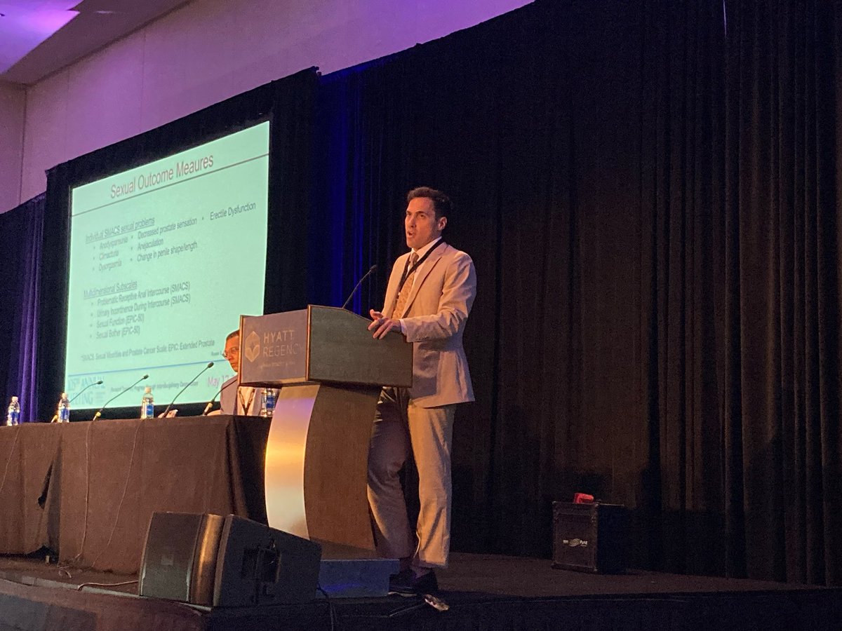 MSROResidents's tweet photo. Our PGY3 @DanielDickstein , a new member of the Genitourinary Appropriate Use Committee, co-moderating the GU session and presenting his work on gay and bisexual men with prostate cancer at ARS 2023 @RadiumSociety @DrPaulNguyen https://t.co/O5aQXhdn3q