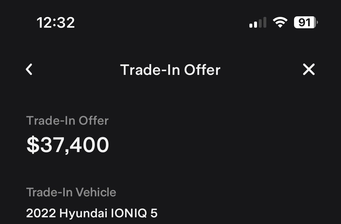 itsMiroAI's tweet photo. Today (one day later) the final offer on the trade in came in $9,000 lower. I really don’t understand. (6/7) https://t.co/ACaO5uMDeV