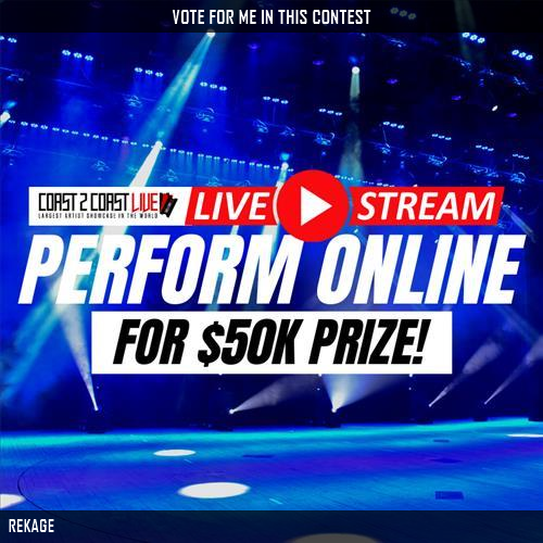 REKAGE's tweet photo. Vote for me to perform for  $50,000 in Prizes!  at #5/31 Judges: A&amp;R at Roc Nation | 808 Mafia Prod. | A&amp;R at Motown! https://t.co/TVaICEjdTb #Coast2Coast https://t.co/6SMONTqnVT