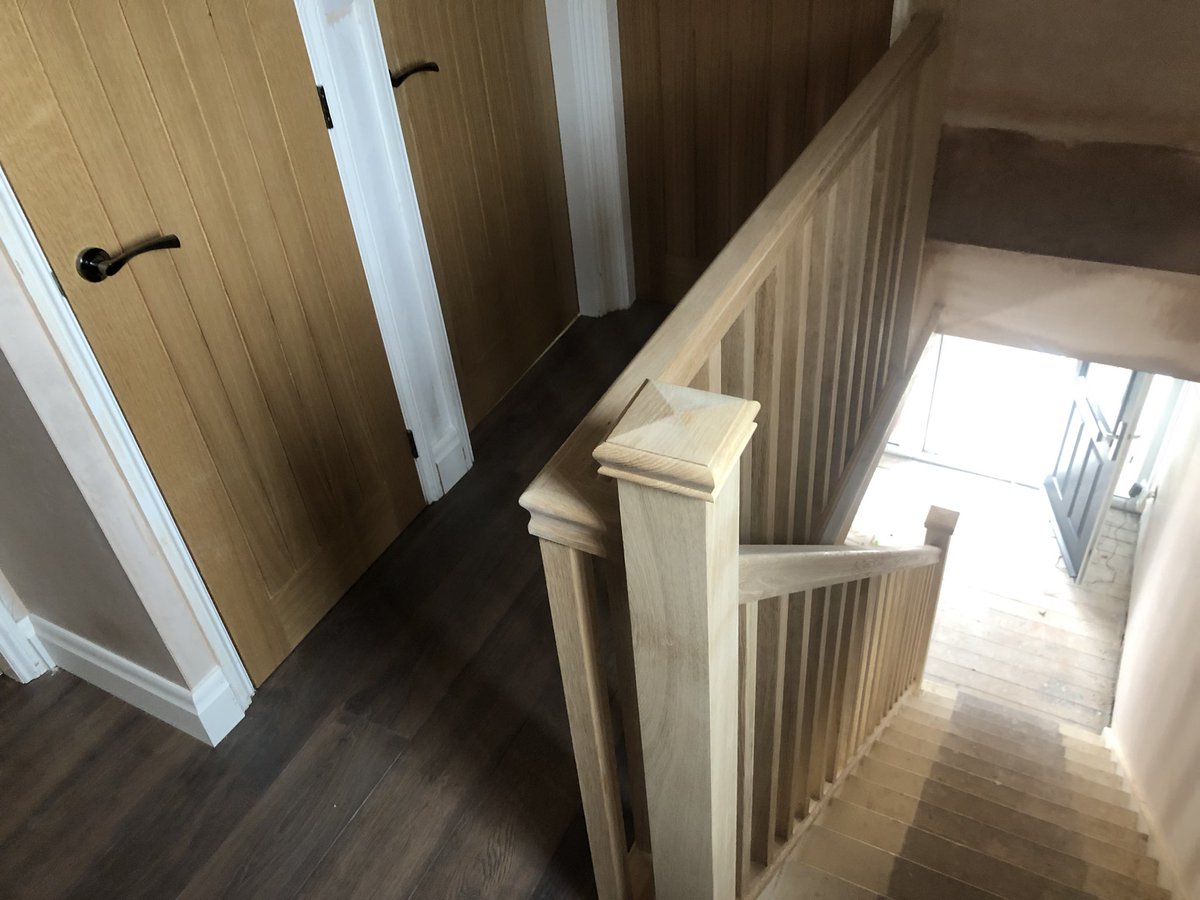Doors, floors and an oak staircase from a job in Widdrington recently.