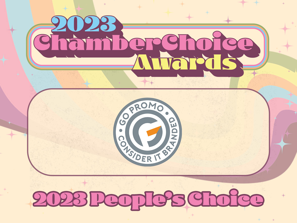Our 2023 #ChamberChoice People's Choice of The Year is <a href="/GoPromo3/">Go Promo</a>! 👏