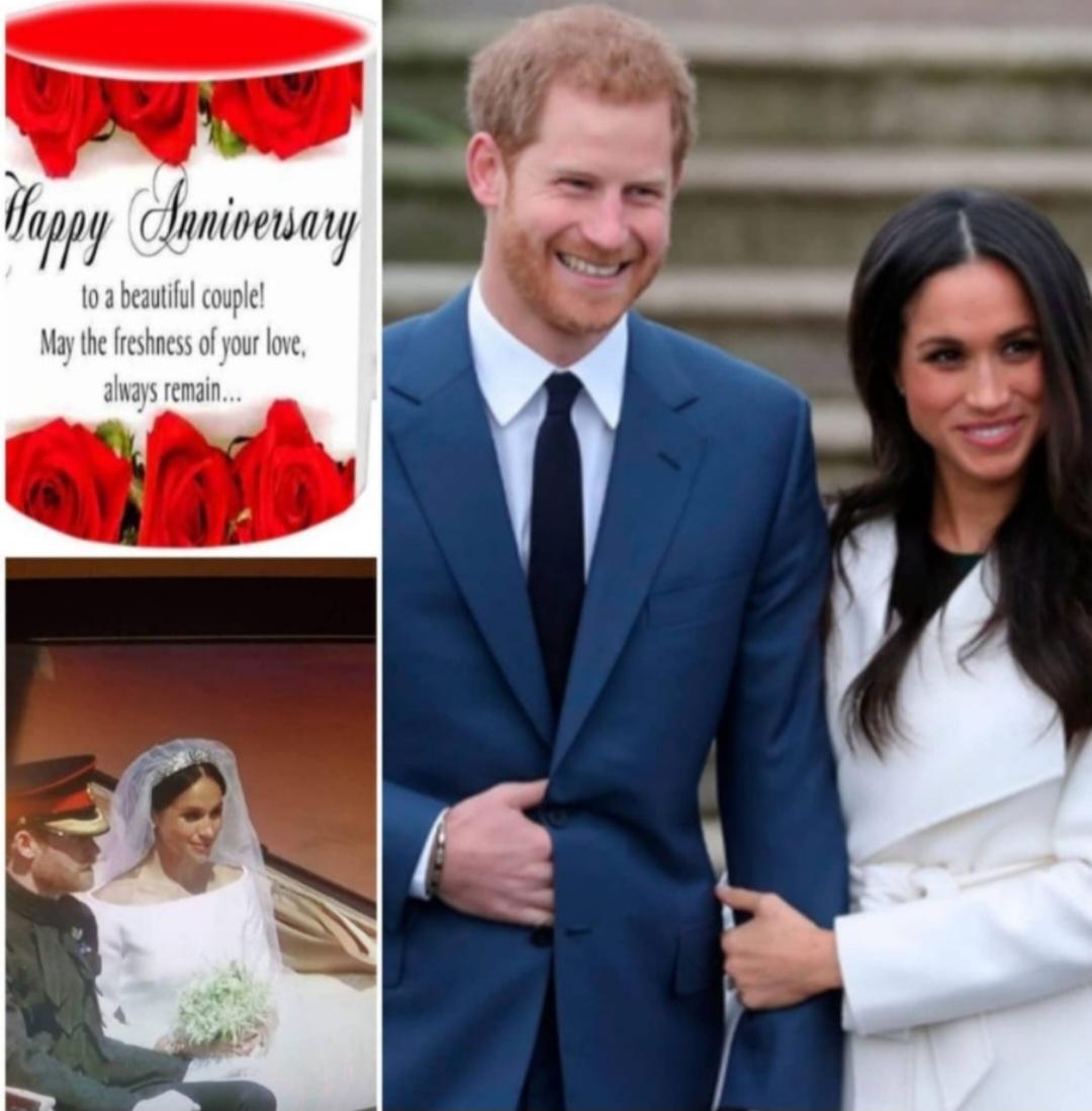 MsJennAnn's tweet image. Happy Anniversary to  Harry &amp;amp; Meghan❤️❤️❤️❤️