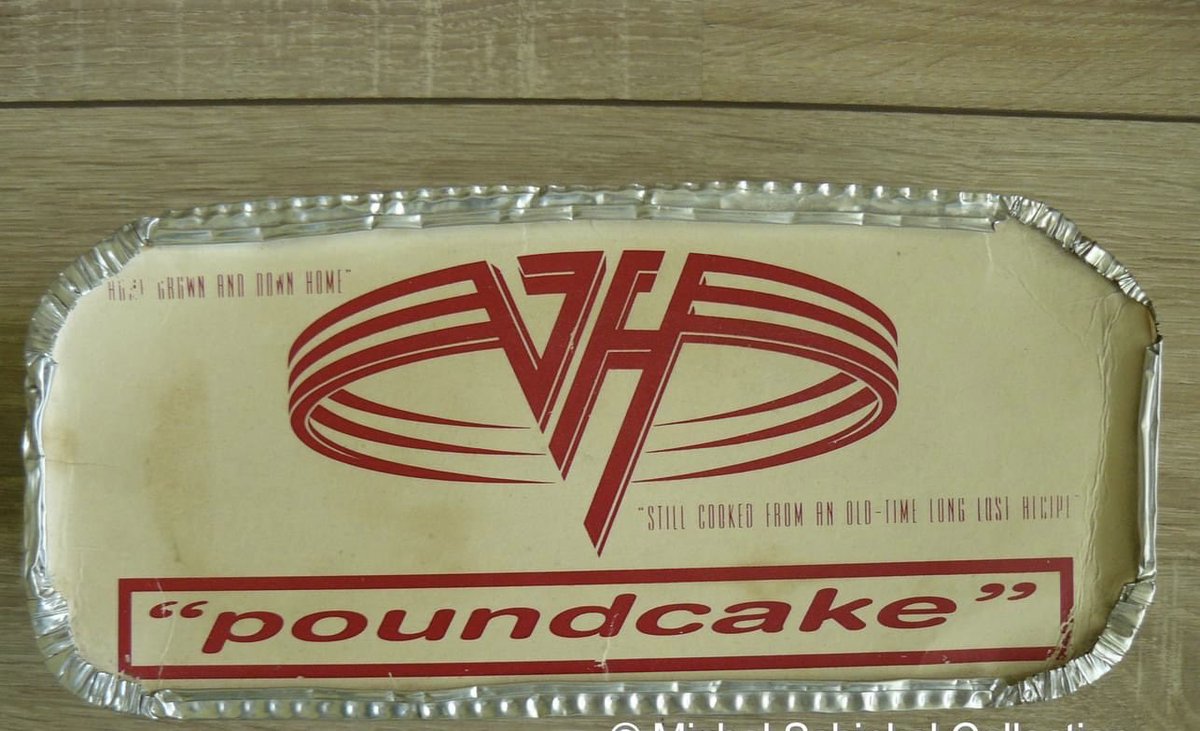 Cartoon Canadian on Twitter "An actual licensed Van Halen pound cake. Given out to promoters."