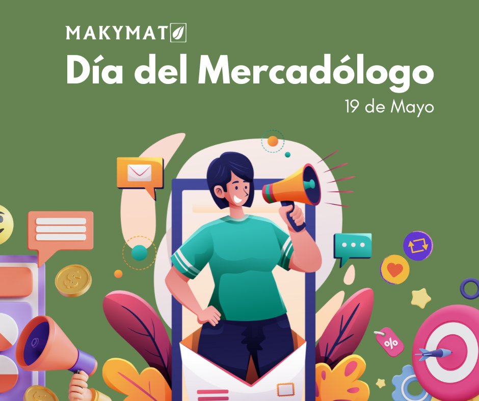 📢19 de Mayo. ¡Día del Mercadólogo! 👨‍💻👩‍💻 

#MercadologíaCreativa #EstrategiasDeMarketing #ProfesionalesDelMarketing #CreatividadEnLaMercadotecnia #MarketingDigital #InnovaciónEnLaMercadotecnia #Branding #MercadólogosApasionados #MarketingDeContenidos #PublicidadEfectiva