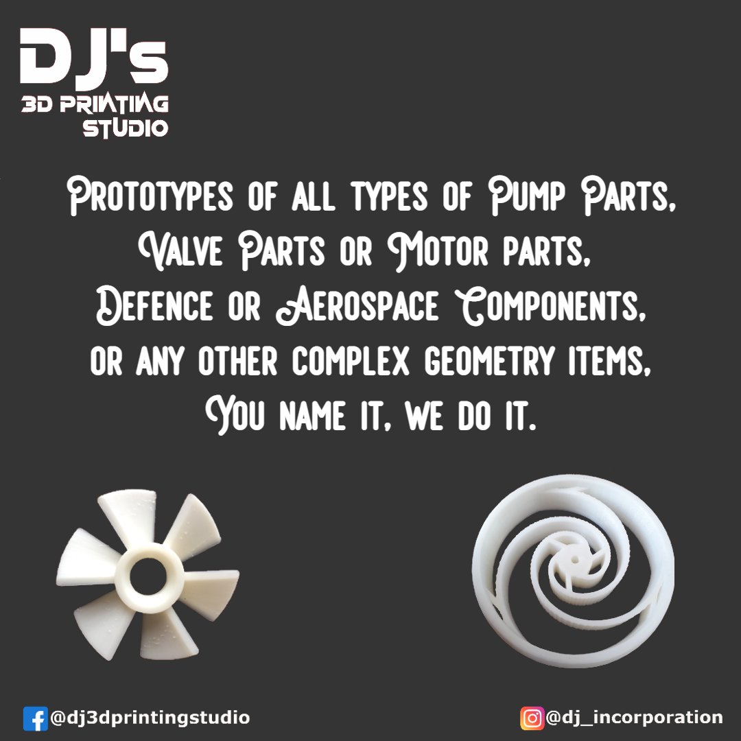 Wide range of portfolio - serving all the industries ranging from pumps to aerospace!!

#3dprinting #mechanical #defence #aerospace #motors #design #scalemodel #valves #pumpindustry #additivemanufacturing #makeinindia #startupbusiness #Atmanirbharbharat #vocalforlocalindia