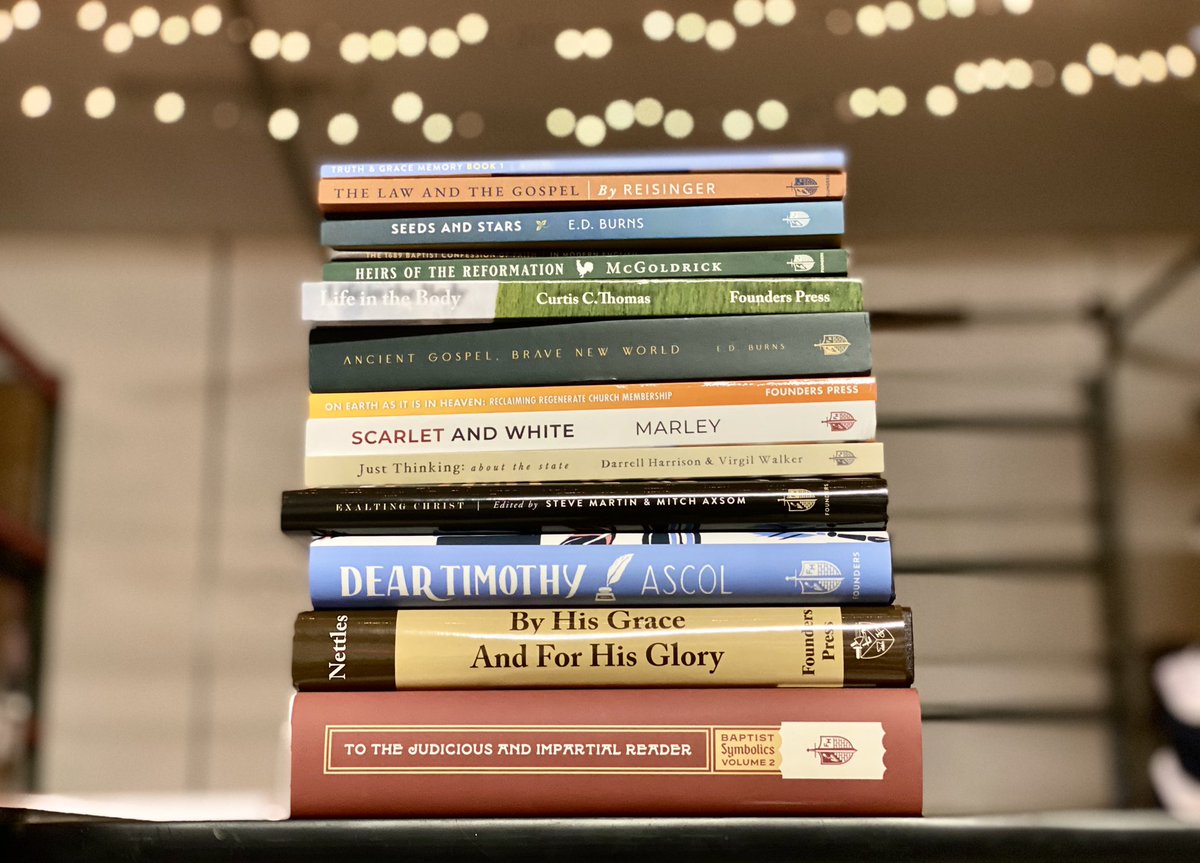 FoundersMin's tweet image. Damaged book GIVEAWAY 📚

&quot;Man looks on the outward appearance, but the Lord looks on the heart.&quot; Even though the covers of these books may be dinged, the inside is still gold. 

Follow @FoundersMin &amp;amp; RT to enter to win a mystery book! Winners will be chosen May 22nd. (US only).…