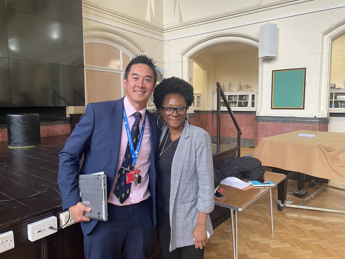 yaujustin's tweet image. Absolutely wonderful to have had @itsaishathomas in at Denny Rd for an inspirational session on Anti-Racism for twilight. So thought-provoking &amp;amp; engaging and so well received by students &amp;amp; staff. Good to know we are heading in the right direction! Thanks Aisha! 🙌🏻#repmatters #EDI