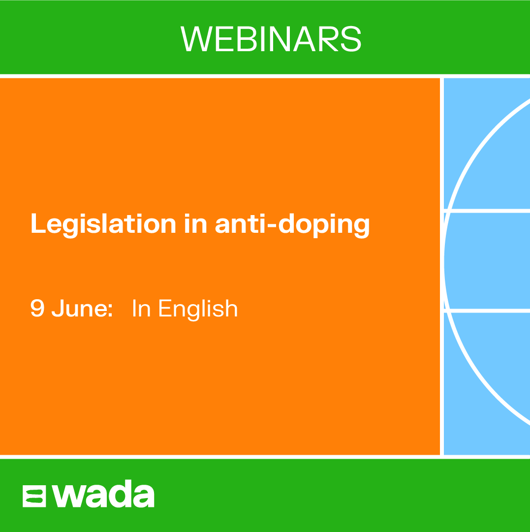 wada_ama's tweet photo. Our webinar schedule is out! Anti-doping legislation, IT innovation around ADAMS and managing whereabouts failures will be the focus of our webinars in June | Register here: https://t.co/yNvnFhlMYI https://t.co/EjhXUUrUIW