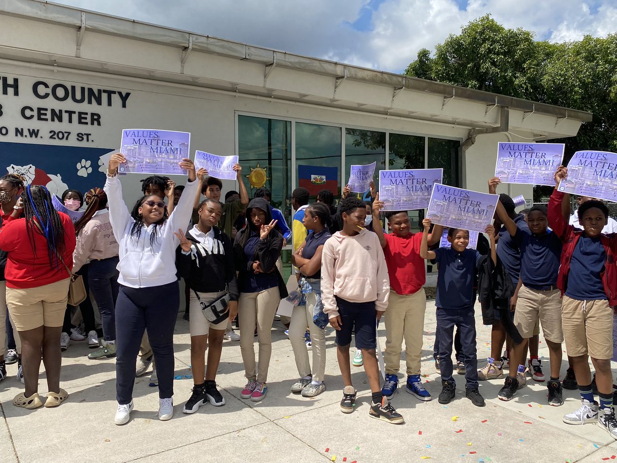 It was a great day <a href="/NorthCountyK8/">North County K-8</a> as <a href="/NoahIgbinoghene/">Noah Igbinoghene</a> and <a href="/StdtSvcsMDCPS/">Student Services</a> celebrated Travis Flowers as the 2023 #ValuesMatterMiami Respect Secondary Student of the Year! Congratulations Travis! <a href="/MDCPS/">Miami-Dade Schools</a> <a href="/MDCPSNorth/">M-DCPS North Region</a> <a href="/SuptDotres/">Jose L. Dotres, Ed.D.</a> <a href="/LDIAZ_CAO/">Lourdes Diaz</a> <a href="/AlayonSally/">Sally J. Alayon</a> <a href="/FinsOffTheField/">Miami Dolphins Foundation & Community Relations</a>