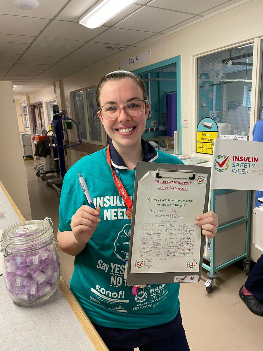 Katy Stratford (@katystratford) on Twitter photo 🥇🩸💉🧁The winner of Ward 2B’s #InsulinSafetyWeek2023 is our lovely Megan🧁💉🩸🥇Enjoy ur T shirt and Pen 👕🖊️
Thank you to everyone that took part, it’s certainly caused some heated discussions 🤣🤣 <a href="/Ward2b_rphCLiP/">Ward2b_rph</a> <a href="/jamclean_julie/">Julie Mclean</a> <a href="/DNDTeam_Surgery/">Lisa Elliott</a> <a href="/LancsHospitals/">Chorley & Royal Preston</a> <a href="/sanofi/">Sanofi</a> 🥇🩸💉🧁The winner of Ward 2B’s #InsulinSafetyWeek2023 is our lovely Megan🧁💉🩸🥇Enjoy ur T shirt and Pen 👕🖊️
Thank you to everyone that took part, it’s certainly caused some heated discussions 🤣🤣 <a href="/Ward2b_rphCLiP/">Ward2b_rph</a> <a href="/jamclean_julie/">Julie Mclean</a> <a href="/DNDTeam_Surgery/">Lisa Elliott</a> <a href="/LancsHospitals/">Chorley & Royal Preston</a> <a href="/sanofi/">Sanofi</a>