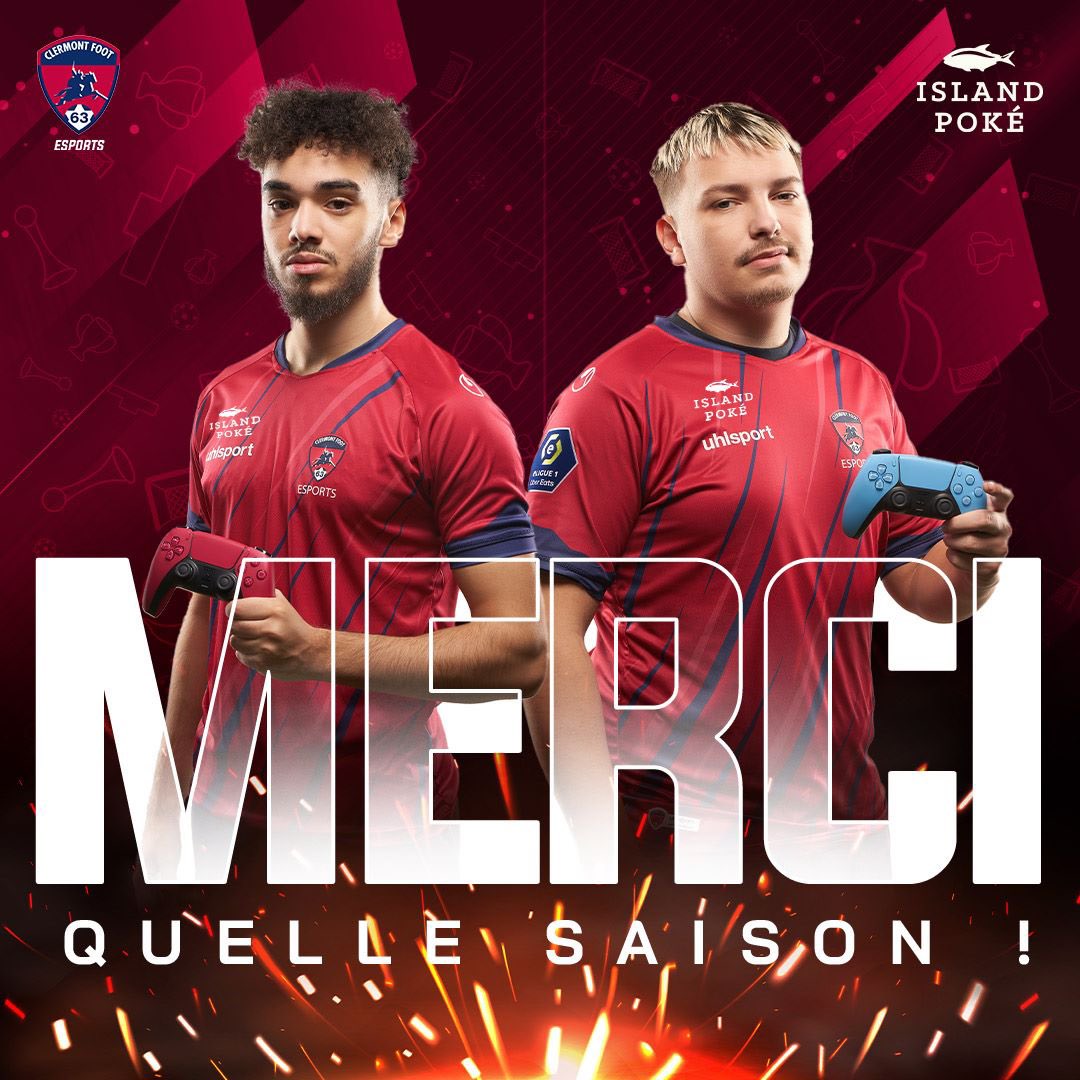 CF63_eSports's tweet photo. 𝑸𝒖𝒆𝒍𝒍𝒆 𝒑𝒓𝒆𝒎𝒊𝒆̀𝒓𝒆 𝒔𝒂𝒊𝒔𝒐𝒏 ! 🤩
🇫🇷 Top 5-6 @eLigue1UberEats
🏆 @Maestro99_ présent à Londres en eChampions League
🇪🇺 @AeroSquadra Top 9 EU aux #FGS1
𝐌𝐄𝐑𝐂𝐈 pour ces émotions 🌋 https://t.co/7SjHK5cTXT