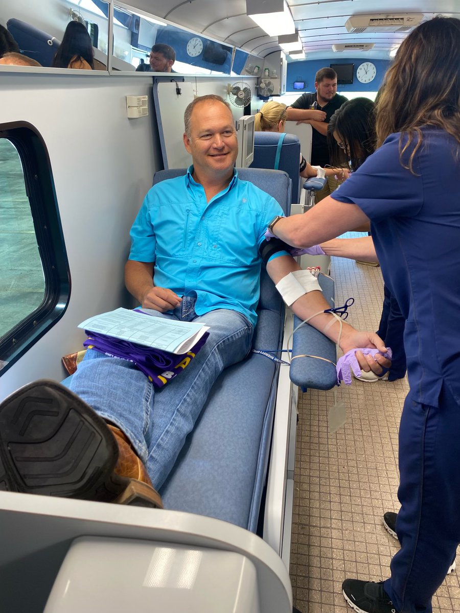 Giving blood in honor of #CplKelly.  His condition remains the same today. #Sheriff #Serving #Protecting #Community