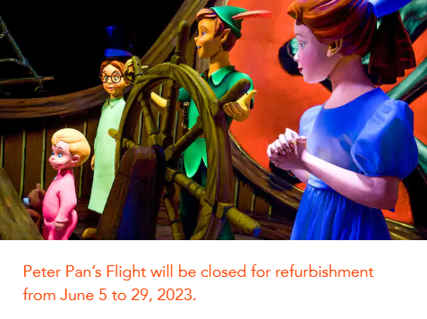 Scott Gustin on Twitter: "Update: Starting June 5, Peter Pan’s Flight