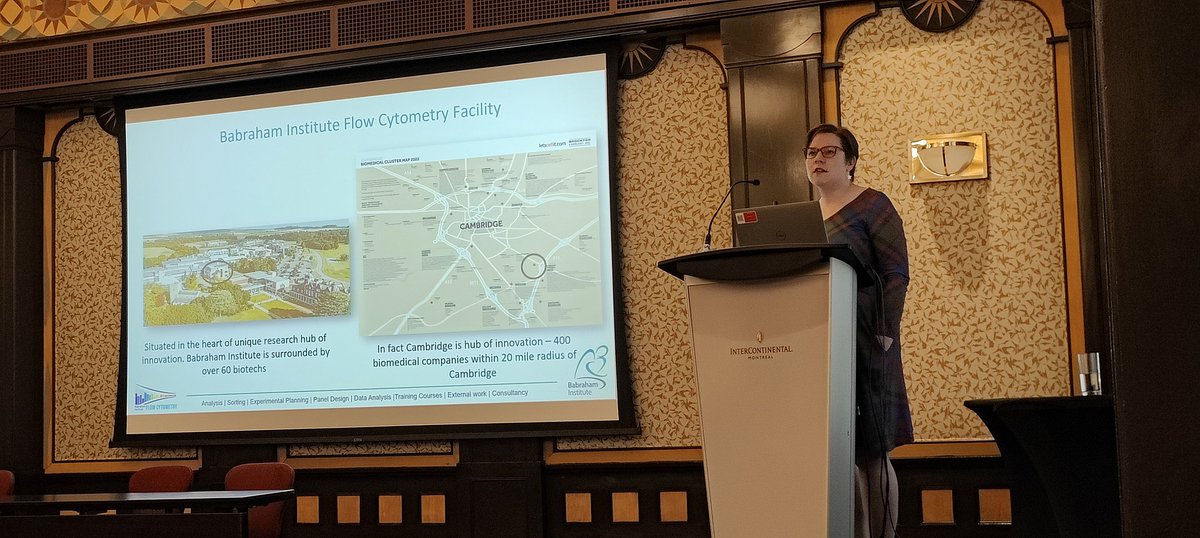 Babraham Flow Cytometry Facility (@babraham_flow) on Twitter photo Rachael is talking at the <a href="/thermofisher/">Thermo Fisher</a> BigFoot User Group telling the attendees her grant application top tips. Here revealing the amazing biotech community in Cambridge #Cyto2023 Rachael is talking at the <a href="/thermofisher/">Thermo Fisher</a> BigFoot User Group telling the attendees her grant application top tips. Here revealing the amazing biotech community in Cambridge #Cyto2023