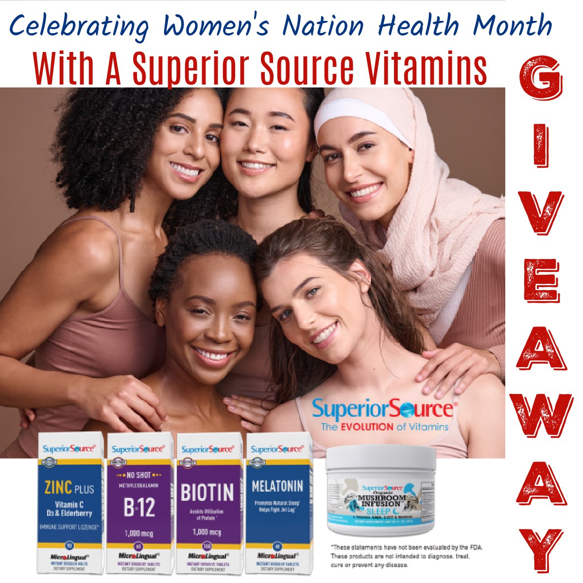 DeliciouslySavv's tweet image. 🎉New Giveaway Alert🎉 Enter To Win The Celebrating National Women&apos;s Health Month With A Superior Source Vitamins Giveaway!  1 Lucky Winner ~ $75 RV! Superior Source Vitamins #Microlingual #InstantDissolveTablets #NoPills2Swallow #GMOFree

Enter Today &amp;amp; Good Luck👉…