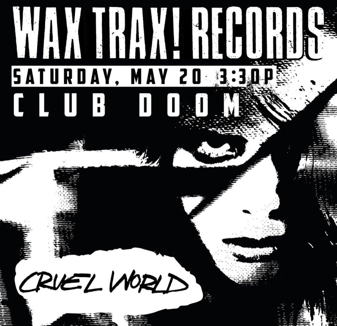 If you are in LA, we hope to see you at Cruel World and Zebulon !!! Our pick for #waxtraxfriday is one of Julia’s faves youtu.be/6-78xjN418c