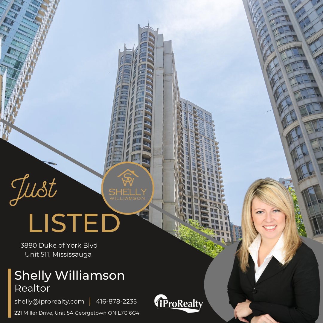 2 bedroom, 2 bathroom condo listed in Mississauga 
Listed for $779,000

Contact us to book your showing!
Shelly Williamson
416-878-2235

#condoforsale #amenties #peelrealestate #mississaugarealestate #squareone #gtarealestate #realtorlife #investmentproperty