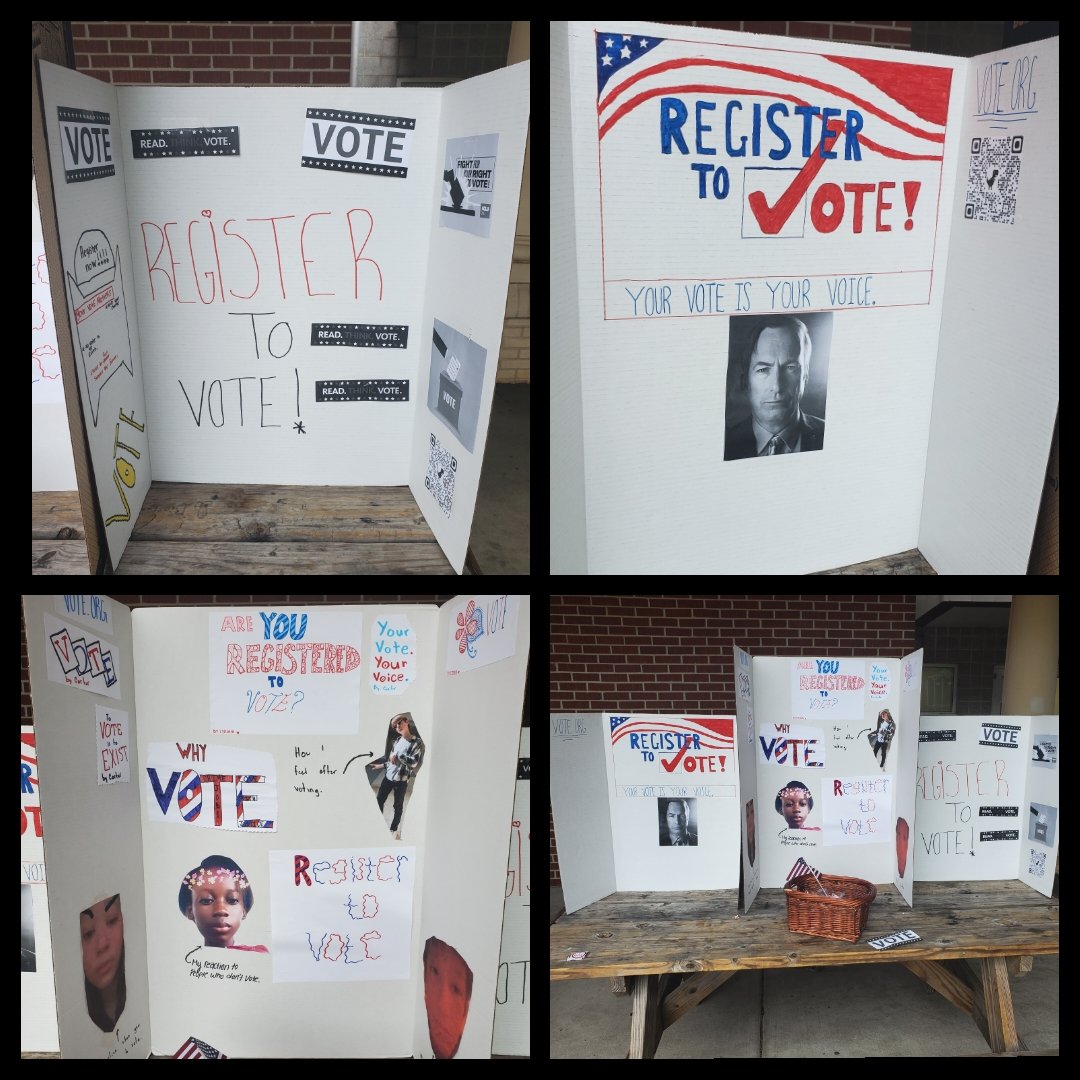 MelissaLGoforth's tweet photo. Fun afternoon at the @LexingtonTwo International Festival explaining #SouthCarolina #Election Deadlines to @BCHSBearcats & helping them register to #vote with @scvotes. #wearelex2 #RegisterToVOTE2023 https://t.co/AT06KTM7ZP