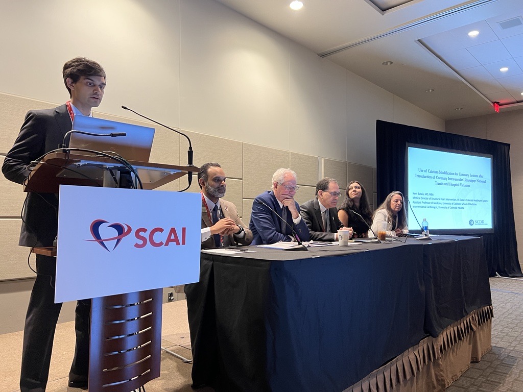 Neel Butala, MD shares the results of their study 'Use of Calcium Modification for Coronary Lesions After Introduction of Coronary IVL: National Trends and Hospital Variation'. #SCAI2023