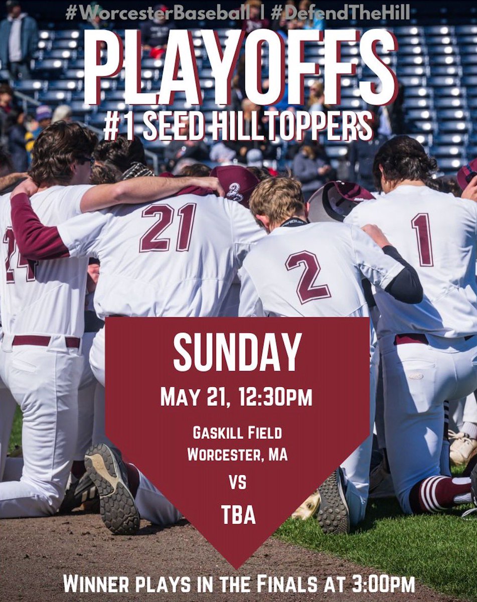 Sunday, 1230pm.

We need everyone 🐏🐏🐏

For The City ❤️

#WorcesterBaseball | #DefendTheHill