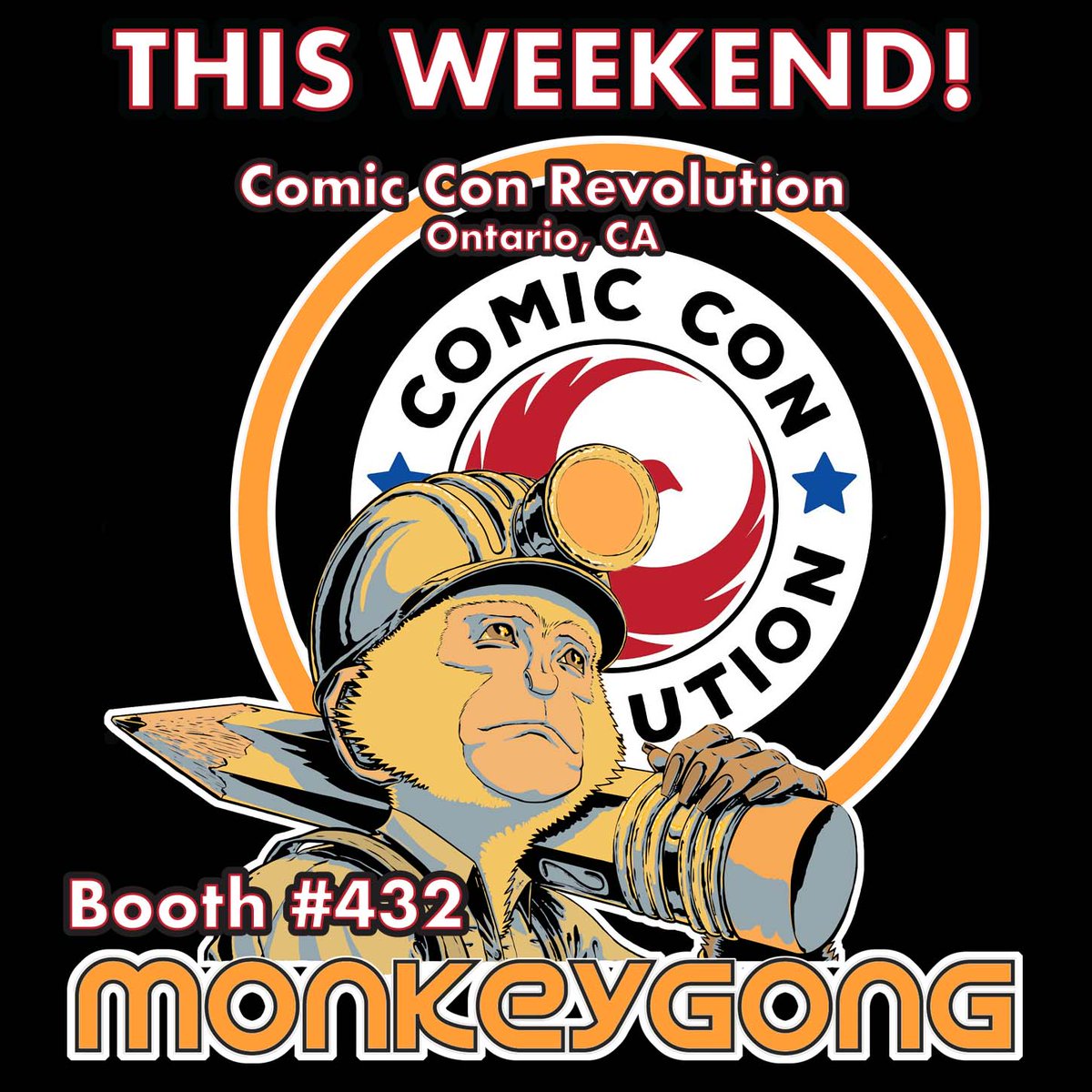 #thisweekend I’m tabling at #comiconrevolution in #ontariocalifornia - splitting a big booth with Chris Mancini from White Cat Entertainment - if you’re in the #inlandempire & love #comicbooks we will have a great setup of multiple books!! #joinus for #indiecomics & #art 🤓