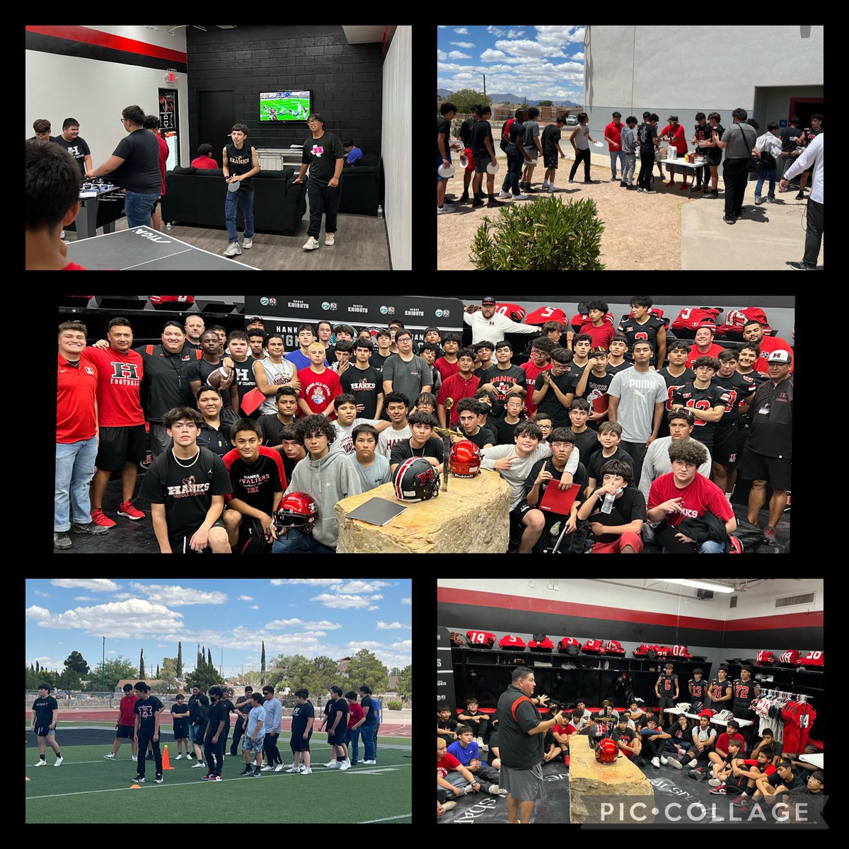 Coach_Veliz's tweet photo. Awesome day in the Kingdom. Hosted over 55 Hanks Middle 8th grade football players for our “Official Visit Day.” The future is bright @Hanks_Football. #RiseAndConquer @JMHanksHigh @RCadena2001LTD https://t.co/2V7CBHhs6C
