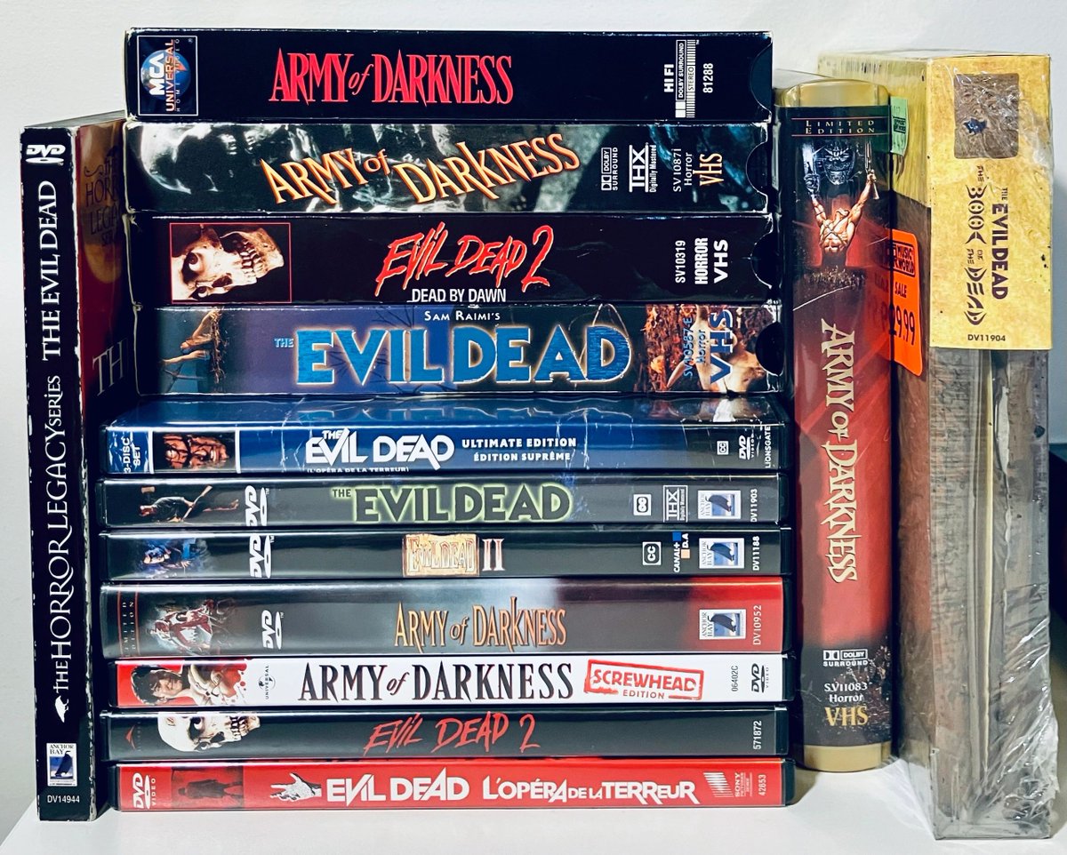 Any Evil Dead Fans?  These items and more will be added to our site over the weekend (at random times)!  

rareflicksplus.com

Save 30% - Code: SAVE30

#horrortwt #horrormovies #EvilDead #AnchorBay #EvilDead2 #ArmyofDarkness #VHS  #dvdcollector #physicalmedia #dvds