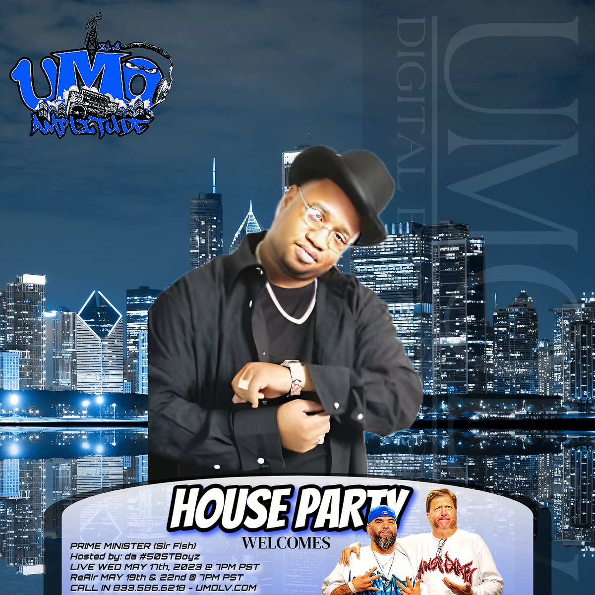 UMOLV's tweet photo. #UMOLV Broadcaster: #UMOAMP #WeekNights presents - #HouseParty hosted by da #50STBoyz @ur8oy8lu &amp; #DJNoFlow feat #PrimeMinister @newgrapetree message #PromiseofTheFather #ReAir from 7pm-9pm PST

https://t.co/TPD4Tbm8bU #NoCompromise #218AMP #Amplitude https://t.co/4NSq7OadBx