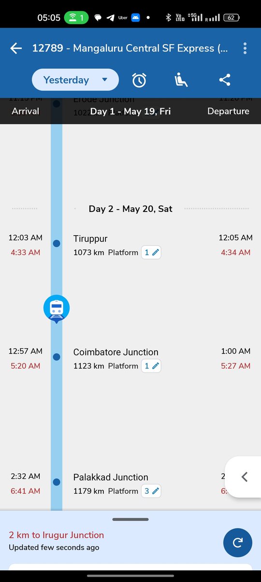 rajsahan's tweet photo. Thanks @indianrail for being so punctual! @RailMinIndia congrats!! For taking India 30 years behind!!

It shows how we should not rely on Indian Railways. Please give me back my sleep and money! https://t.co/URQZet8i8U