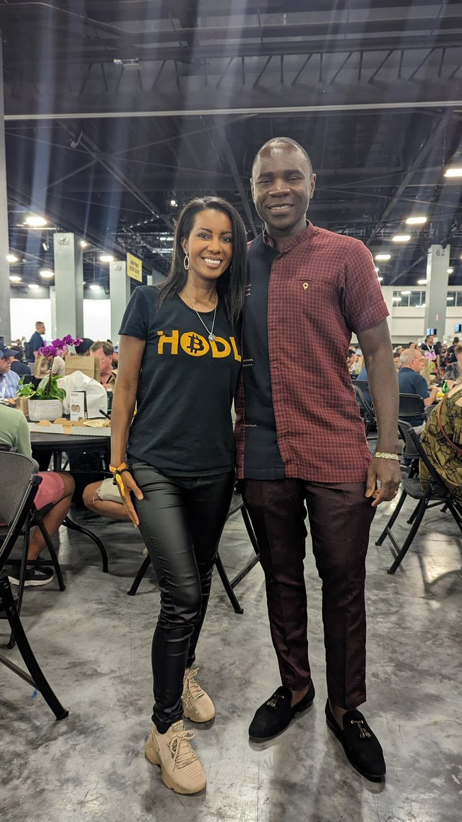 Finally met the illustrious @investingtutor 🤴🏿👸🏾🤴🏿 while at Bitcoin Miami with @Angeloshep #weareroyals