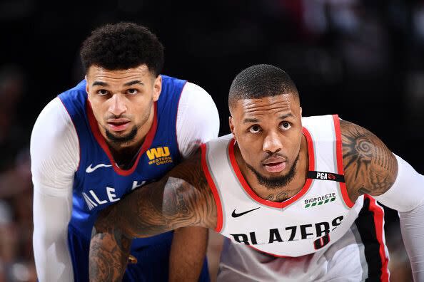 rennaTcMrennaT's tweet photo. The only Point Guards in NBA History with multiple 50 Point Games in the Playoffs:

Damian Lillard
Jamal Murray 

That’s it https://t.co/YK5dV3YIwU