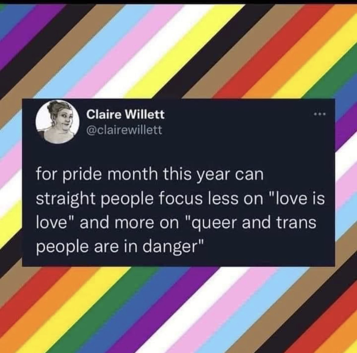 taradublinrocks's tweet photo. As a lifelong ally, I stand forever with our queer &amp; trans family of friends #Pride2023
 (h/t @clairewillett via @LauraKeeney) https://t.co/kKwfYDGid9