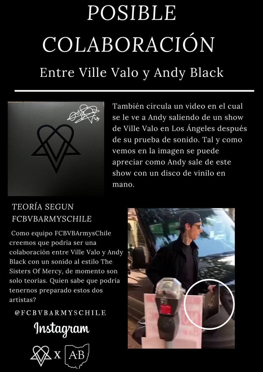 FCBVBArmysChile's tweet photo. Qué creen ustedes que pueda ser? 🤔
Esta es la teoría del equipo FCBVBArmysChile 
#blackveilbrides #bvbarmy #fcbvbarmyschile #blackveilbridessupport #andyblack #heartagram #villevalo #andybiersack https://t.co/VsGJmXLyHF