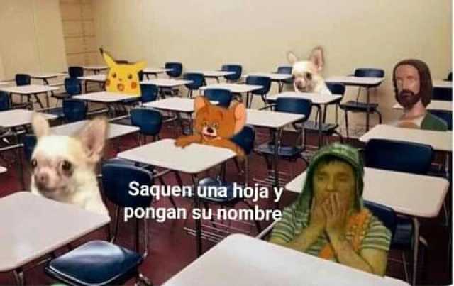 Saquen únà hoja y pongan sunombre #nombre #Examen #MemesGraciosos #memes #memesespañol #momos #momazos #dopl3r
